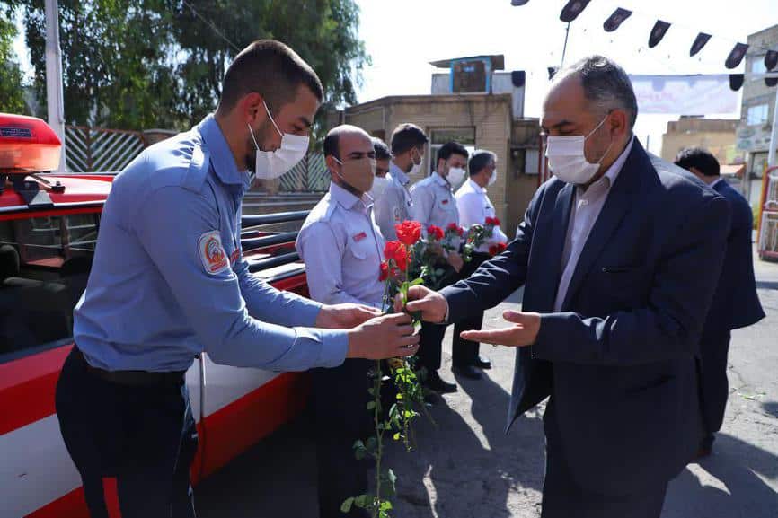 بازدید اعضای شورای اسلامی شهر قم از ایستگاه های آتش نشانی به مناسبت روز آتش نشان