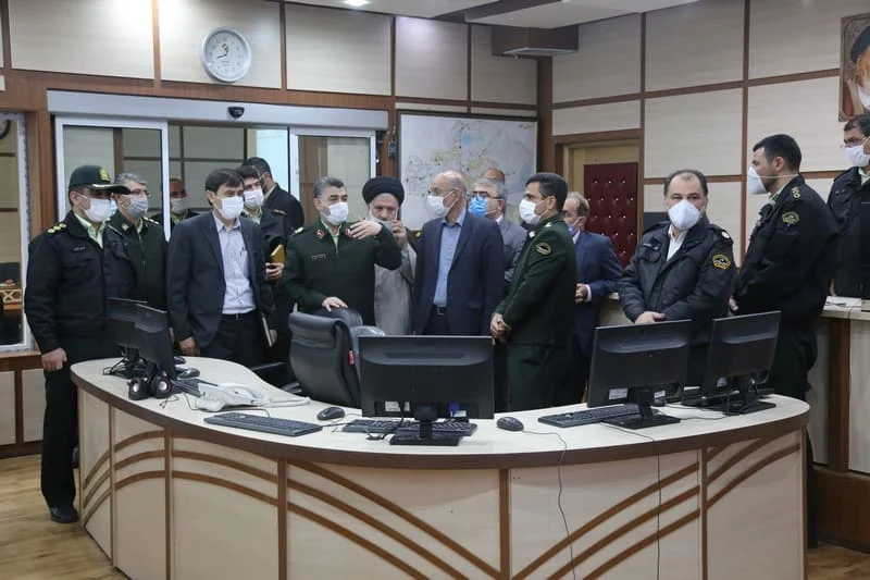 بازدید اعضای شورای اسلامی شهرمقدس قم از مرکز مانیتورینگ راهور ناجا