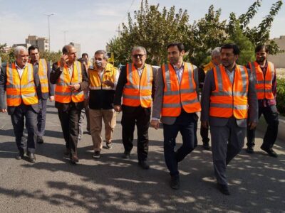 بازدید اعضای شورای اسلامی شهر قم از پروژه‌های ترافیکی شهرداری