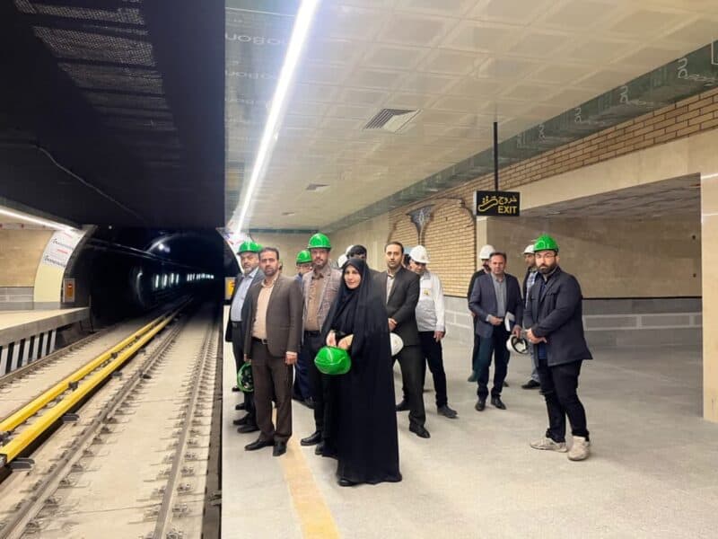 بازدید اعضای شورای اسلامی شهر مقدس قم از آخرین وضعیت آماده سازی مترو قم