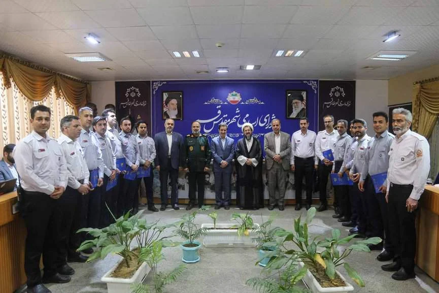تجلیل از آتش نشانان شهر مقدس قم به مناسبت روز آتش نشانی و ایمنی-مهر۱۴۰۲
