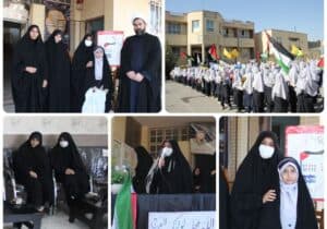 تقدیر عضو شورای اسلامی شهر قم از دانش آموز مدرسه دخترانه شهید ربیعی