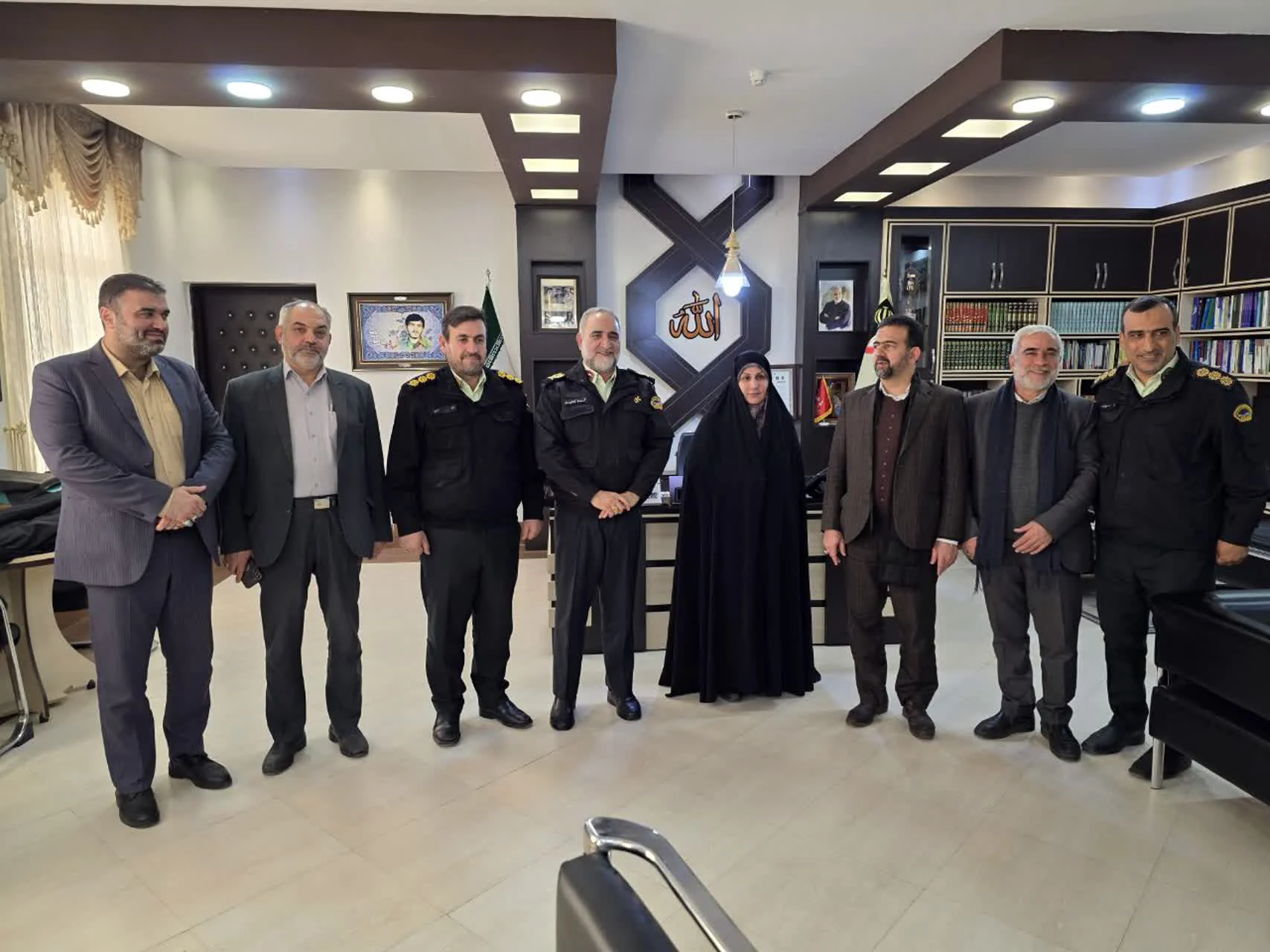 تقدیر اعضای شورای اسلامی شهر مقدس قم از سردار میرحیدری فرمانده نیروی انتظامی استان قم
